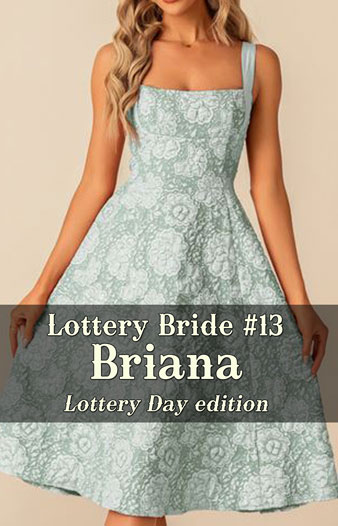 Lottery Bride 13 Briana Lottery Day edition, a western romance by Caty Callahan | Lottery Bride